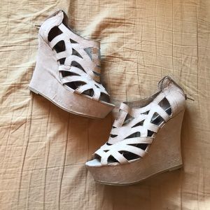 Madden Girl Rolright Nude Wedge Sandal